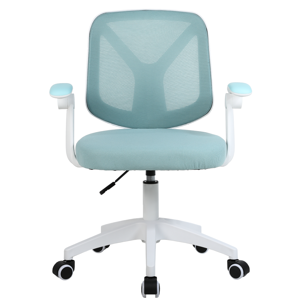 Scaun de birou, albastru/alb, SOLARI [2]