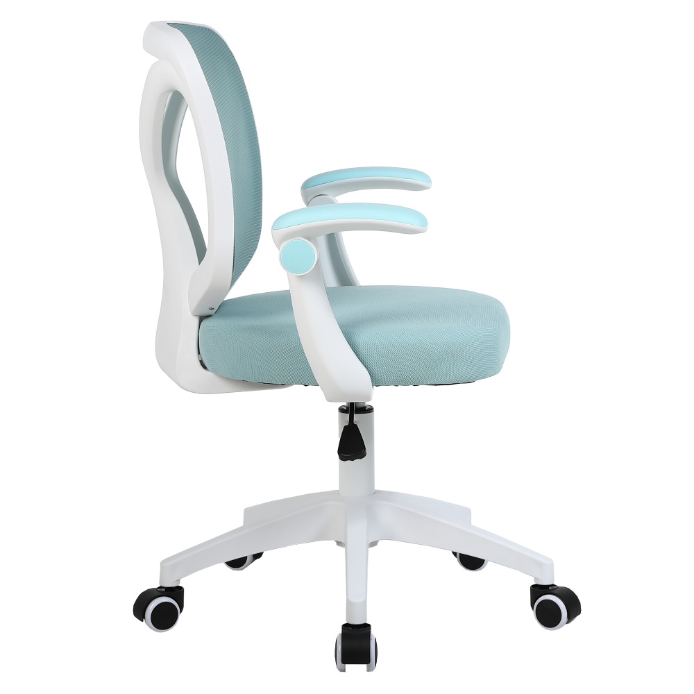 Scaun de birou, albastru/alb, SOLARI [3]