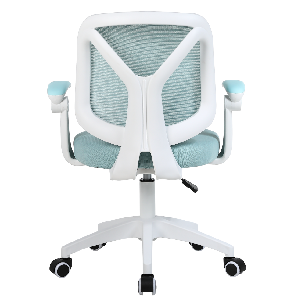 Scaun de birou, albastru/alb, SOLARI [6]