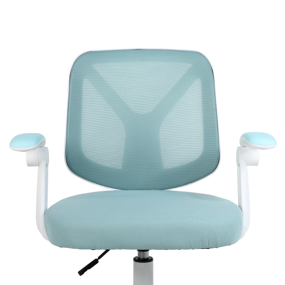 Scaun de birou, albastru/alb, SOLARI [7]