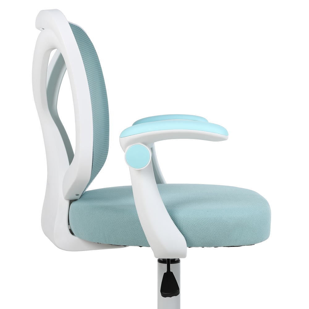 Scaun de birou, albastru/alb, SOLARI [9]