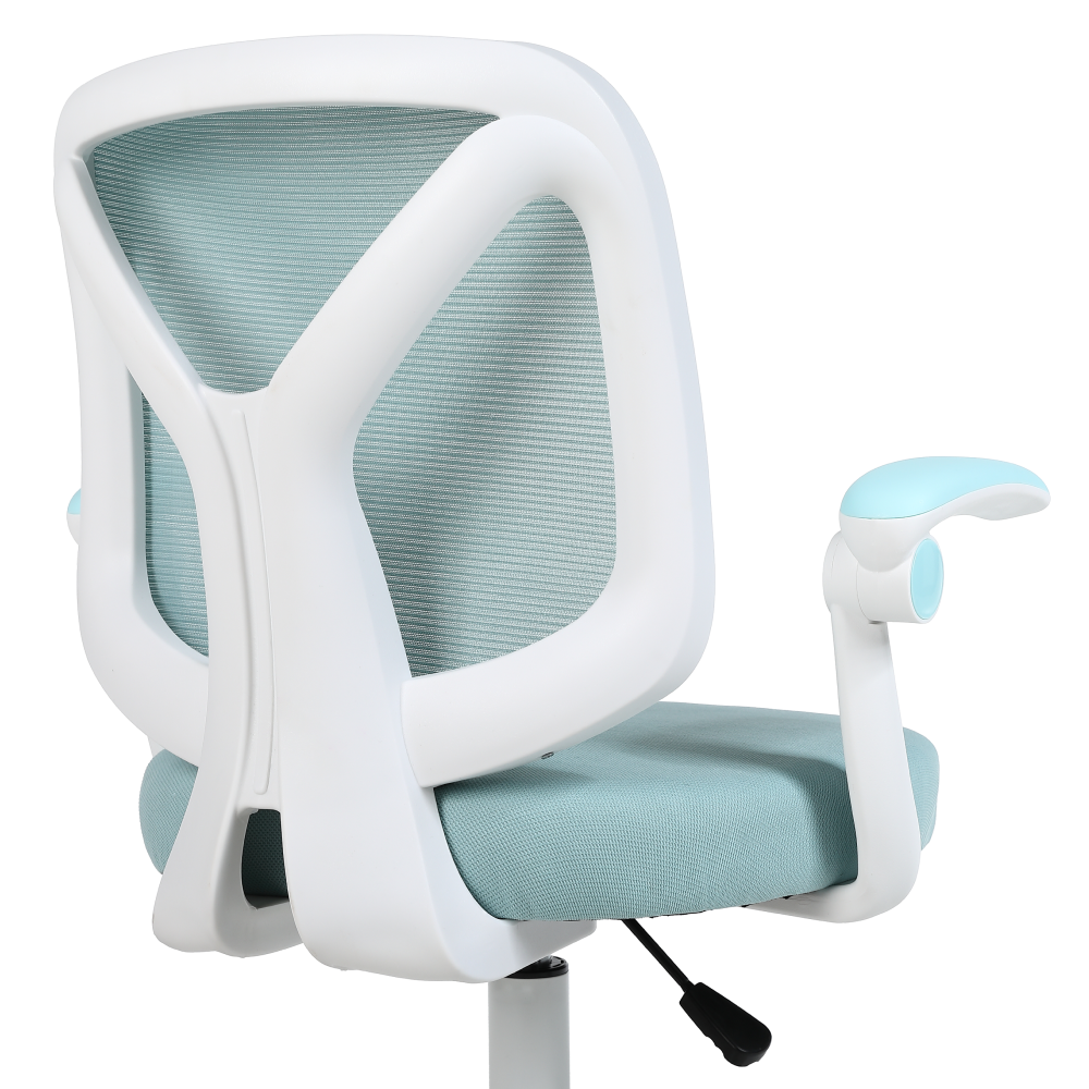 Scaun de birou, albastru/alb, SOLARI [10]