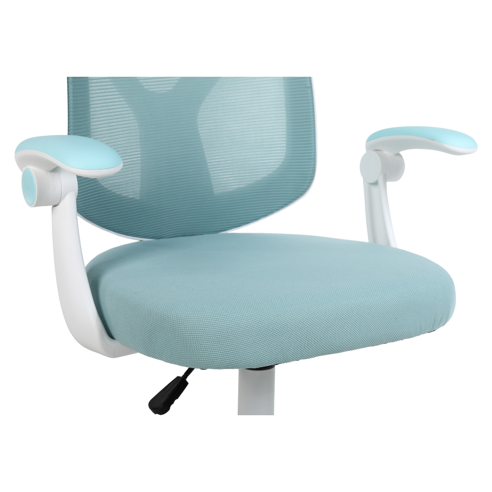 Scaun de birou, albastru/alb, SOLARI [11]