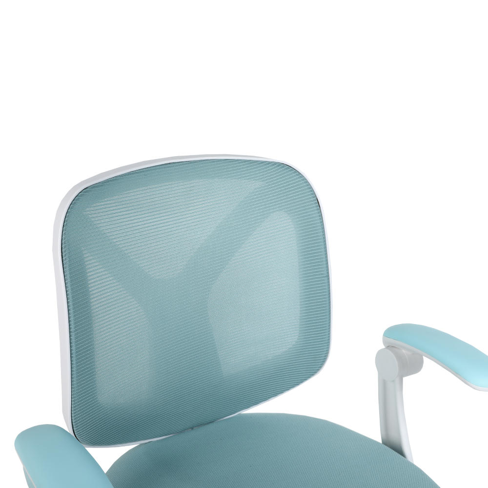 Scaun de birou, albastru/alb, SOLARI [12]