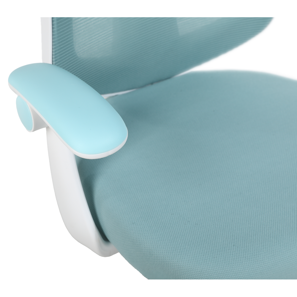 Scaun de birou, albastru/alb, SOLARI [13]