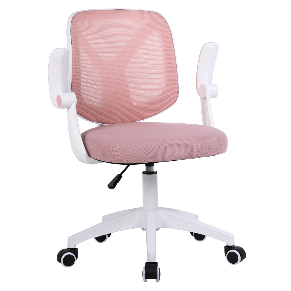 Scaun de birou, roz/alb, SOLARI [1]