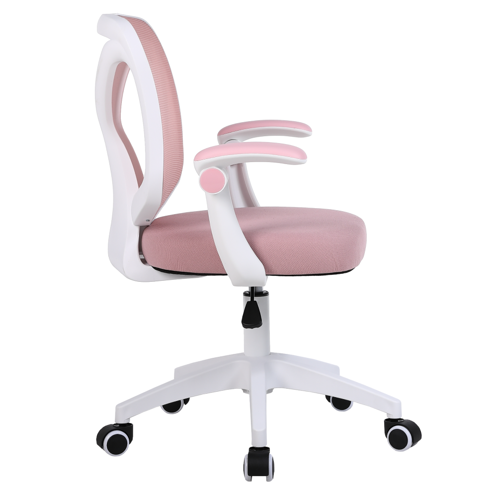 Scaun de birou, roz/alb, SOLARI [3]