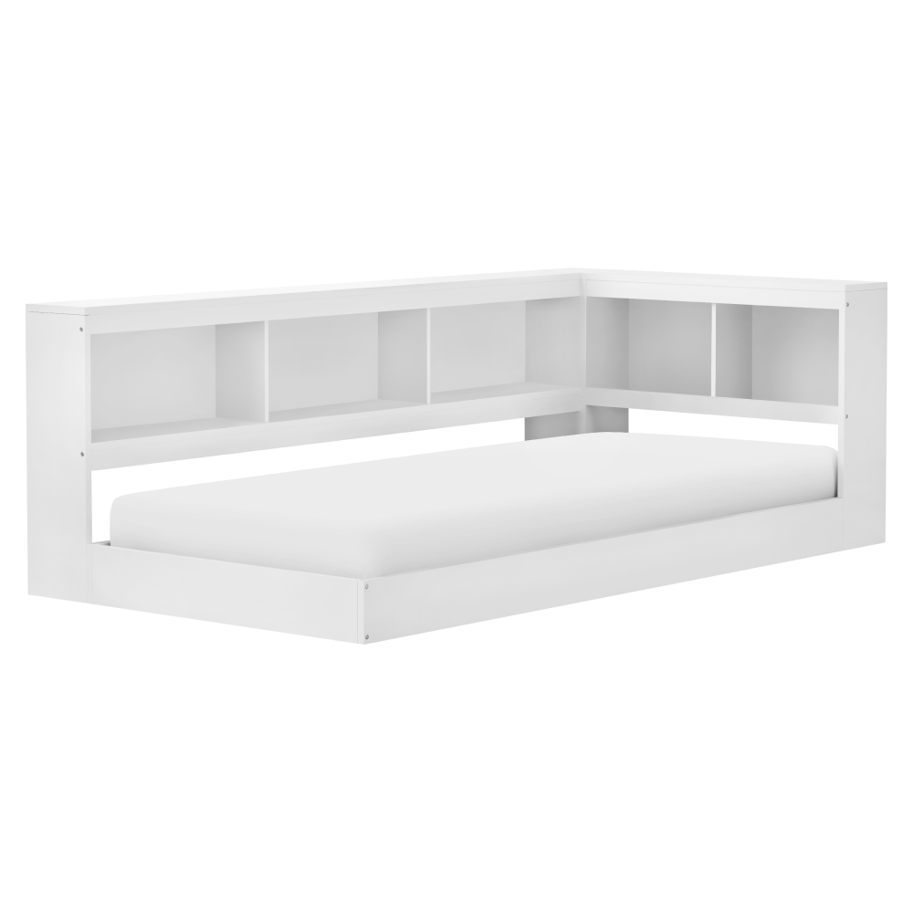 Pat cu somieră, alb, 90x200, TOSIA [1]