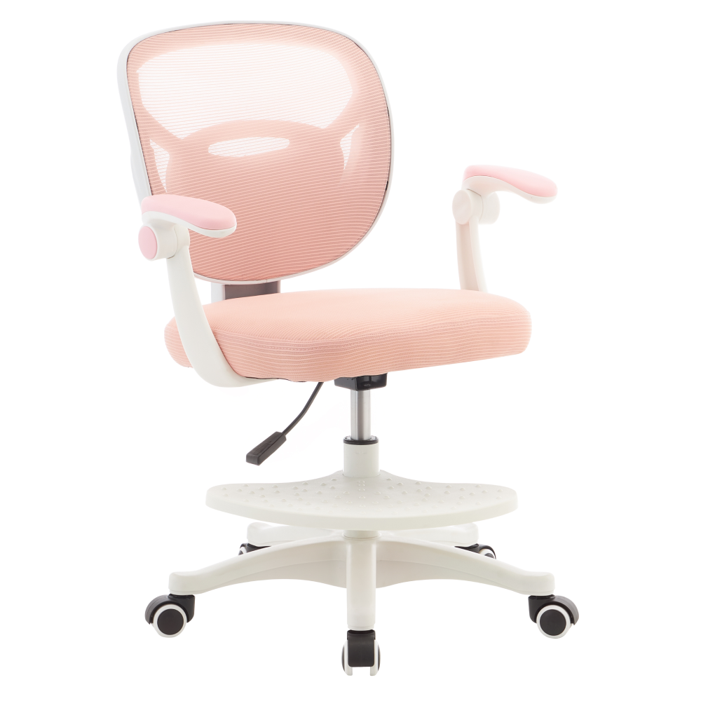 Toate Produsele - Scaun pivotant, roz/alb, TREXA