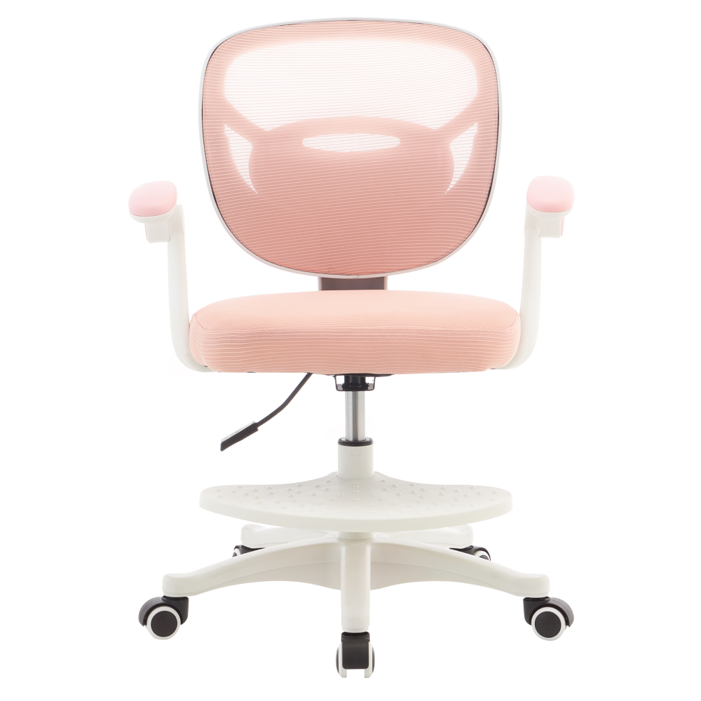 Scaun pivotant, roz/alb, TREXA [1]