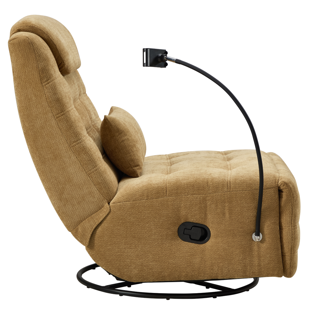 Fotoliu de lux pivotant, balansoar, muştar, UMRBO [2]