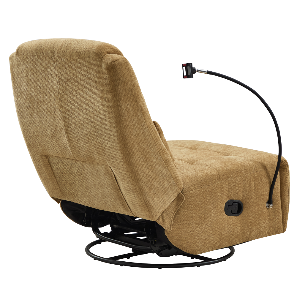 Fotoliu de lux pivotant, balansoar, muştar, UMRBO [3]