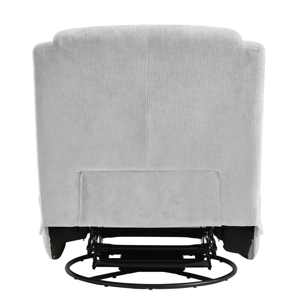 Fotoliu de lux pivotant, cu balansare, gri deschis, UMBRO [4]