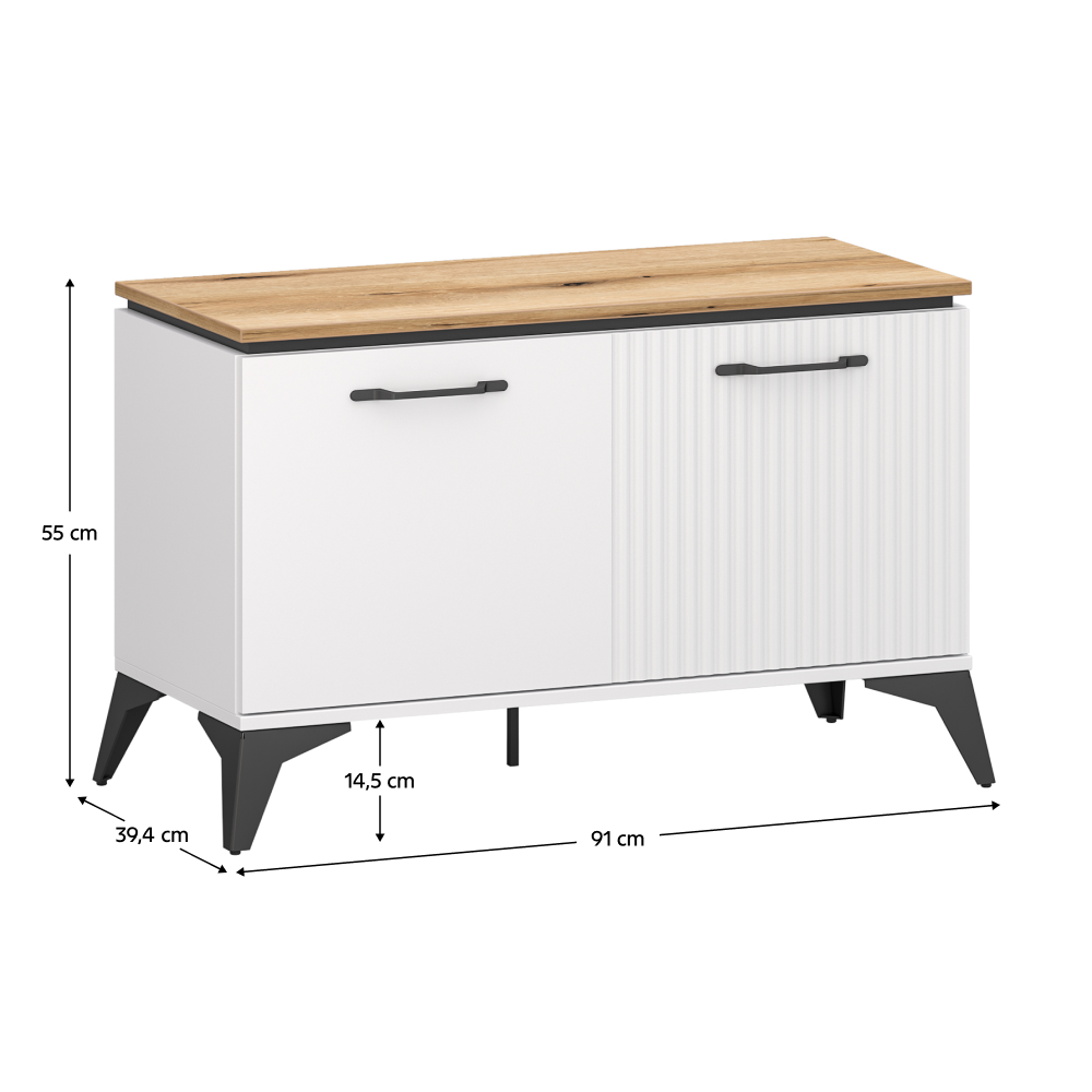 Pantofar, alb/stejar evoke, VELIS 2D [5]