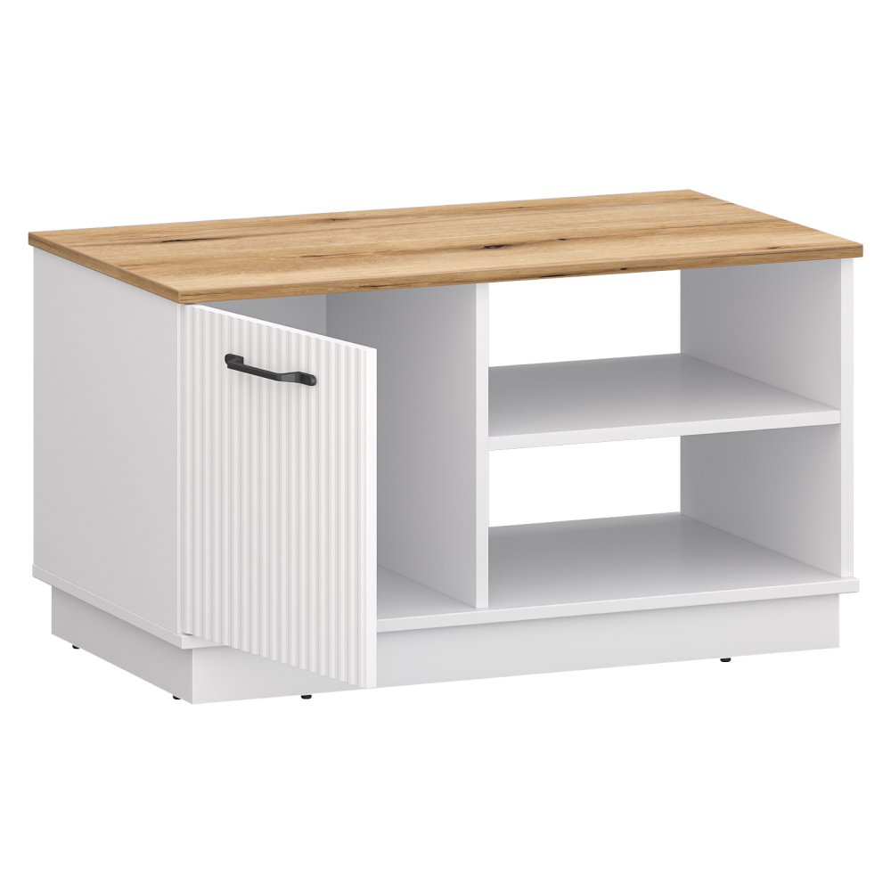 Măsuţă de cafea, alb/stejar evoke, VELIS 1D [5]