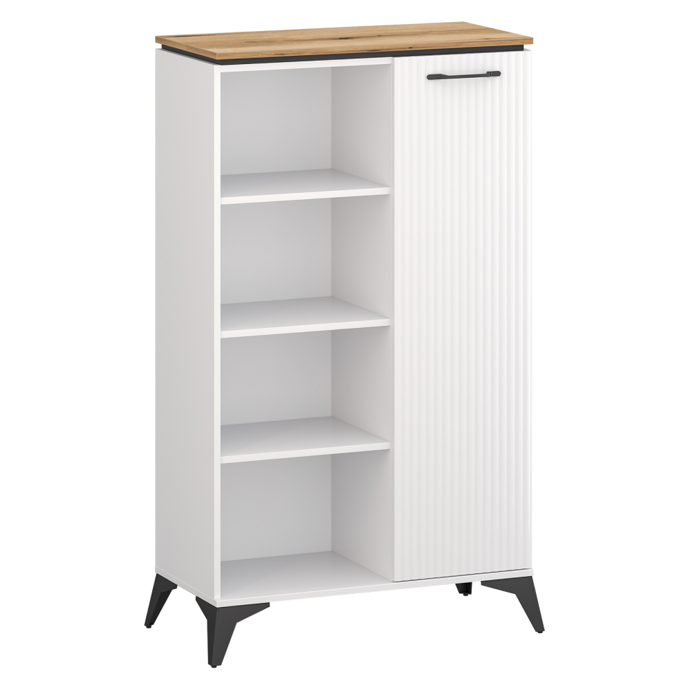 Toate Produsele - Raft jos, alb/stejar evoke, VELIS 1D