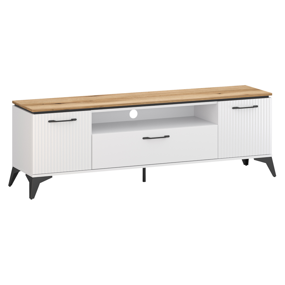 Toate Produsele - Măsuţă TV, alb/stejar evoke, VELIS 2D1S/170