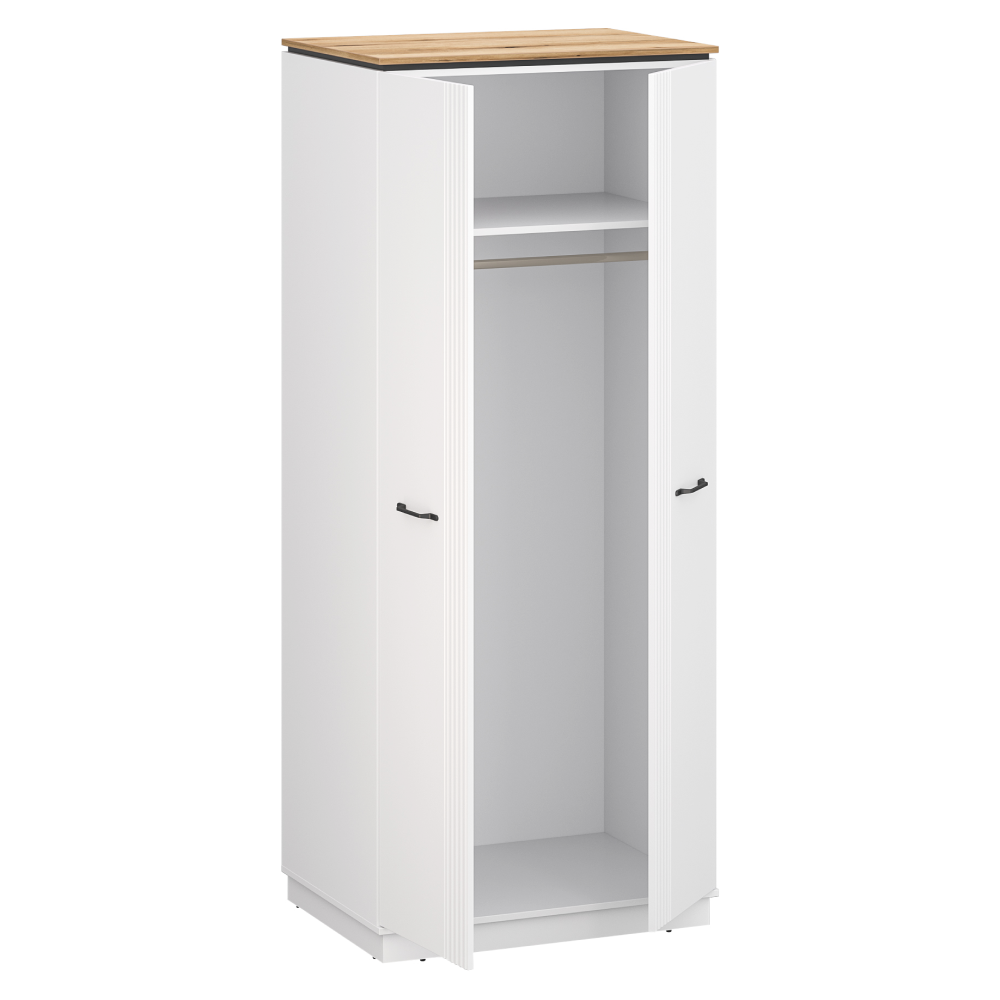 Dulap, alb/stejar evoke, VELIS 2D [6]