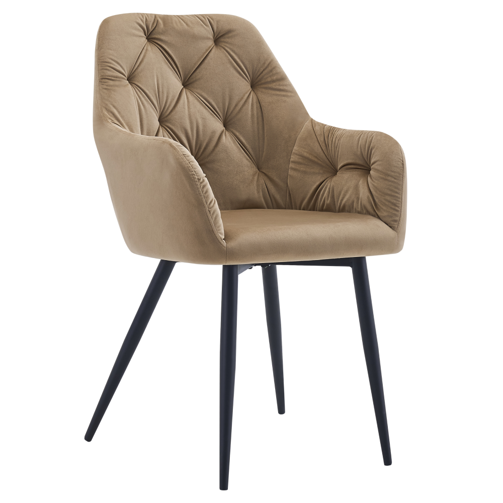 Fotoliu de design, material Velvet bej, VERIO NEW [0]