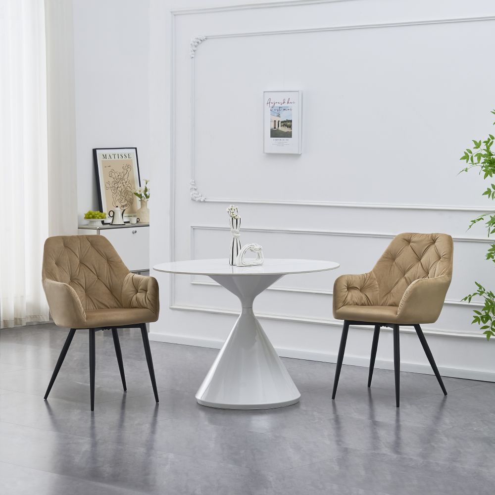 Fotoliu de design, material Velvet bej, VERIO NEW [1]