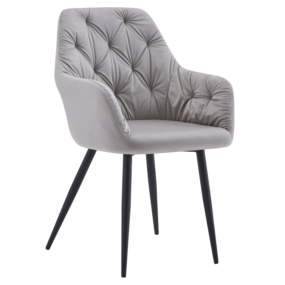 Toate Produsele - Fotoliu de design, material Velvet gri, VERIO NEW