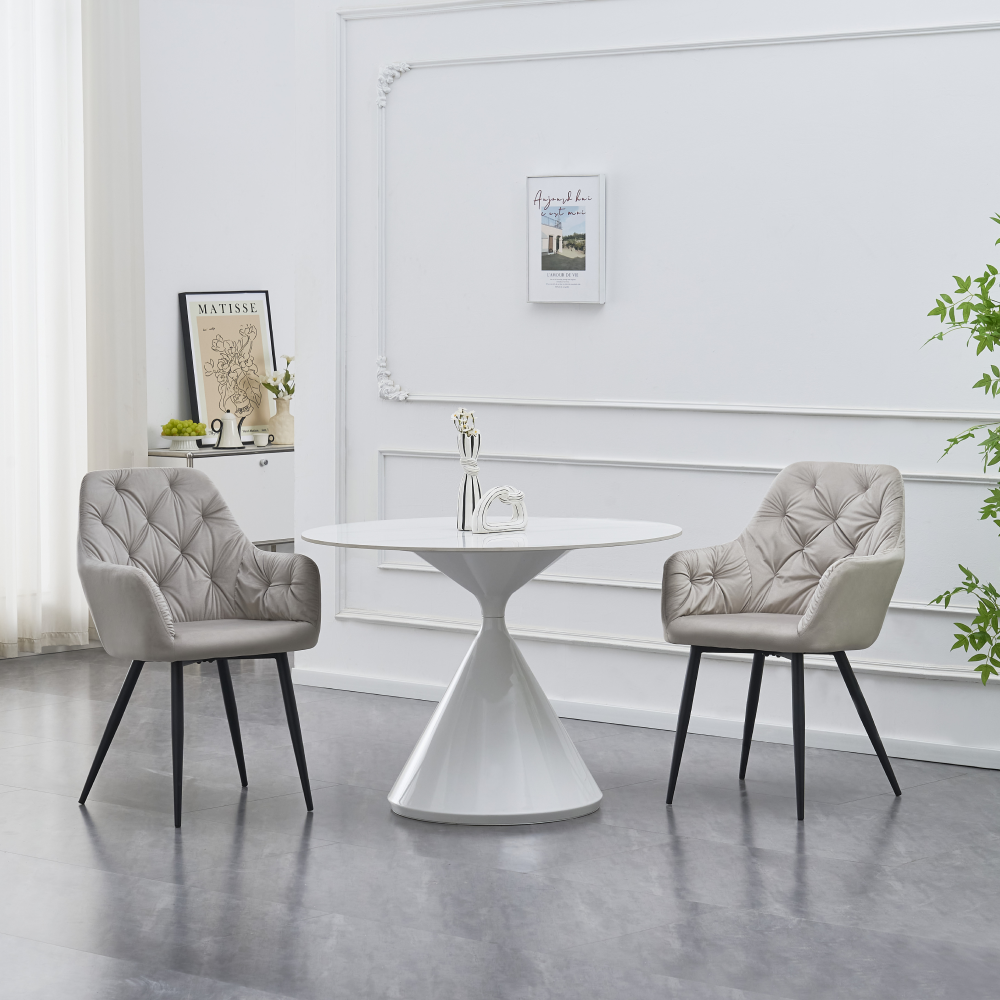 Fotoliu de design, material Velvet gri, VERIO NEW [1]