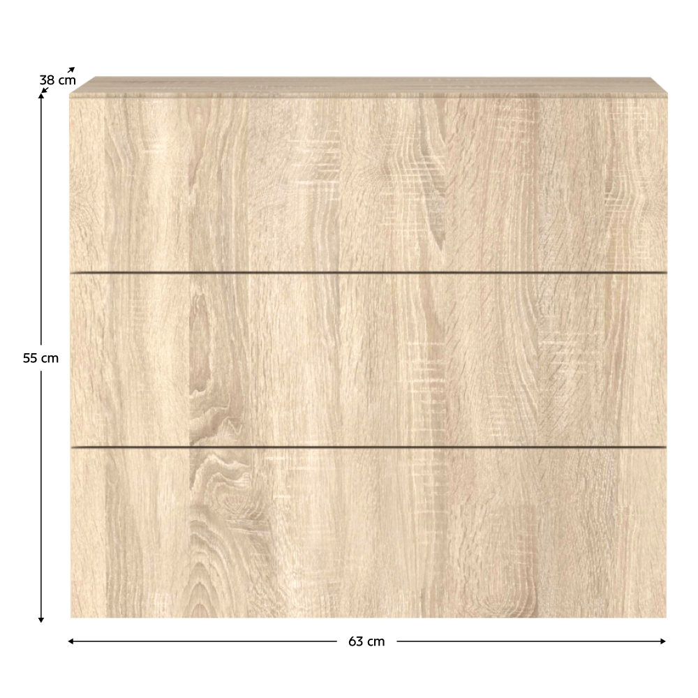 Comodă, stejar sonoma, VERTIO KOM3S [8]