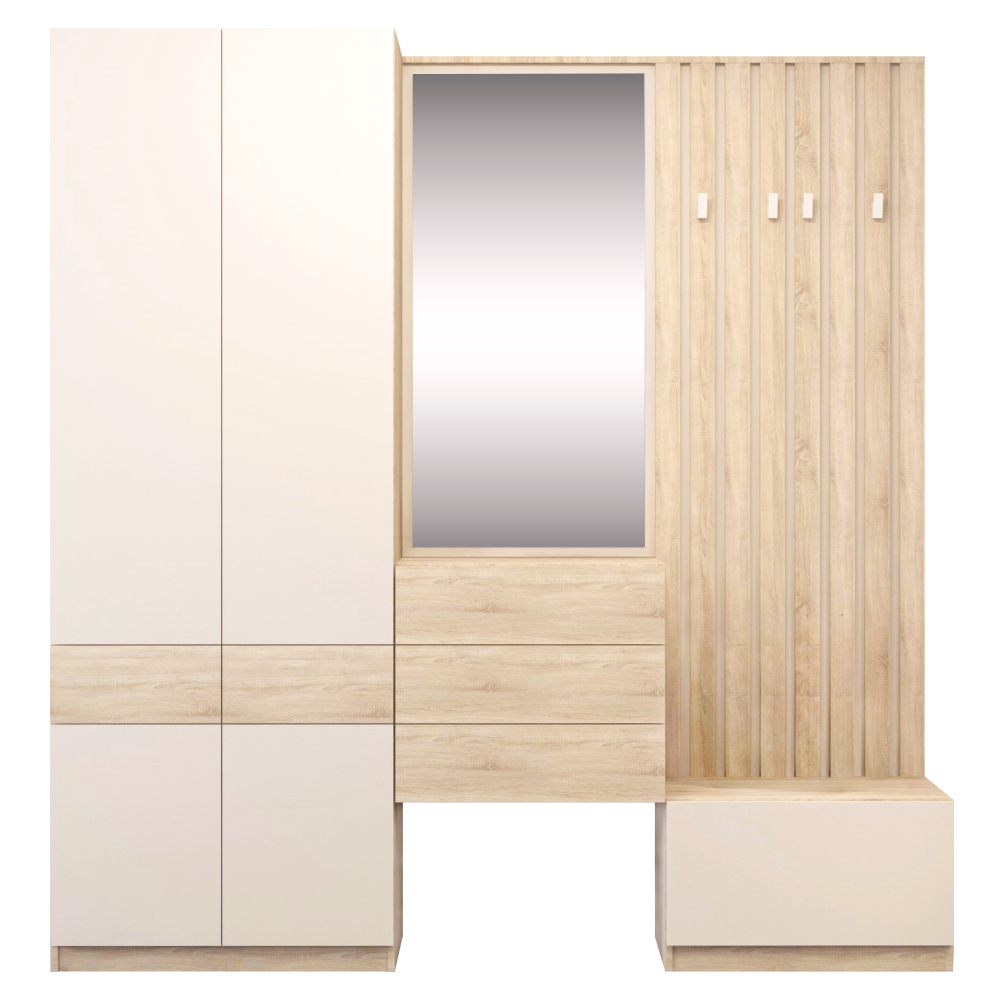 Suport pentru pantofi, stejar sonoma/caşmir, VERTIO KOM1K [4]