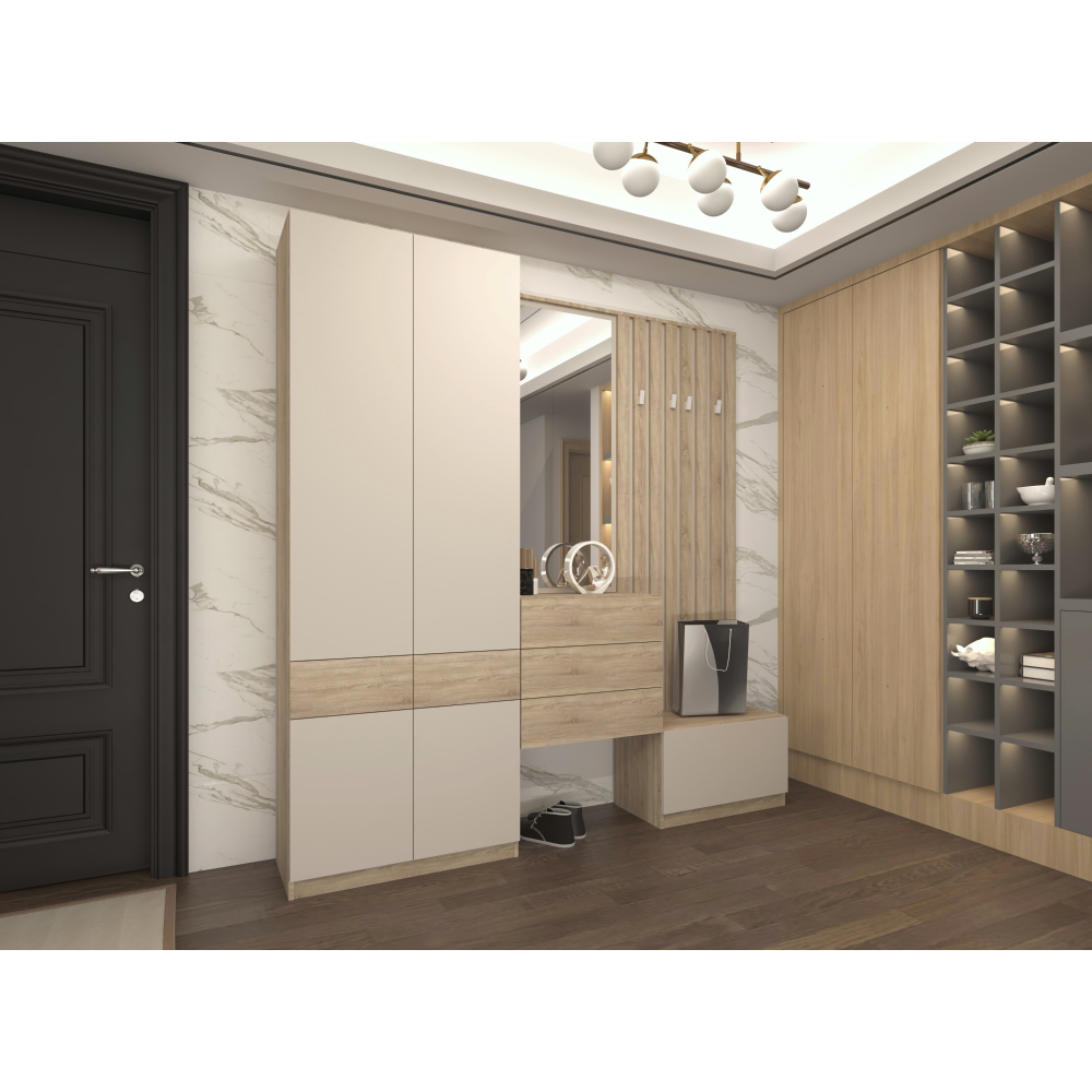 Suport pentru pantofi, stejar sonoma/caşmir, VERTIO KOM1K [7]