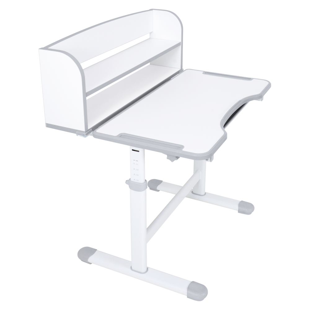 Birou şi scaun crescător, gri/alb, set ZION [11]