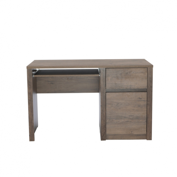 Birou design unic ,suport tastatura , usa+sertar, 120cm , stejar lefkas inchis ,Bortis Impex [2]