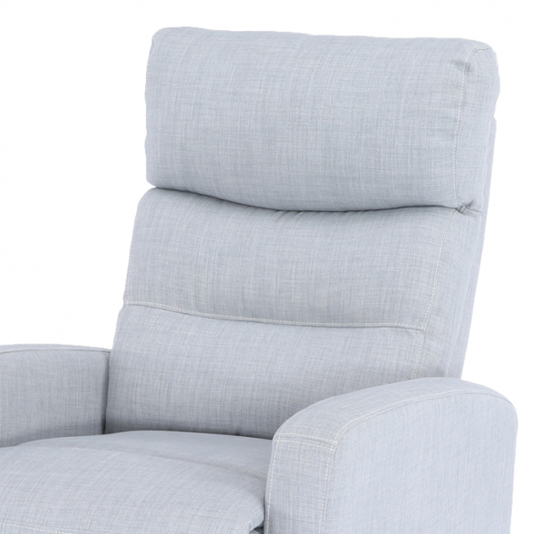 Fotoliu relaxant ,cu recliner, stofa/textil gri , Bortis Impex [8]