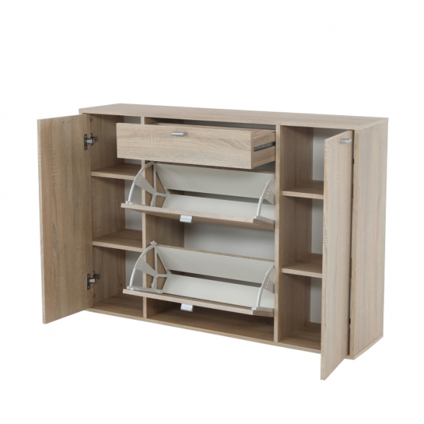 Pantofar hol, cu suporturi inclinabile pantofi, sertar ,stejar sonoma,practic/modern,Bortis [2]