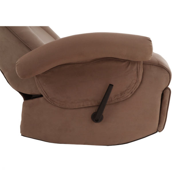 Fotoliu relaxant, cu funcţie electrică de vibraţie -masaj, textil maro,Bortis Impex [12]