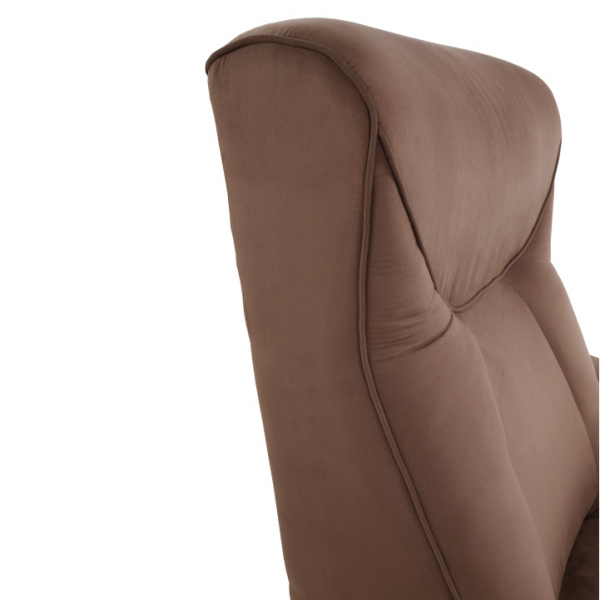 Fotoliu relaxant, cu funcţie electrică de vibraţie -masaj, textil maro,Bortis Impex [17]