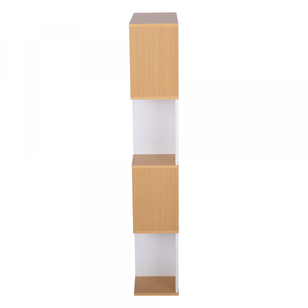 Etajera/Raft, pin/alb,145x60x24 cm,ideala pentru living/birou/hol/dormitor,Bortis [6]