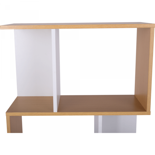 Etajera/Raft, pin/alb,145x60x24 cm,ideala pentru living/birou/hol/dormitor,Bortis [7]