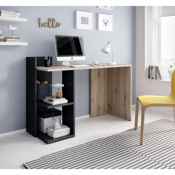Birou modern cu etajera , diverse culori , 120 cm lungime ,Bortis Impex [4]