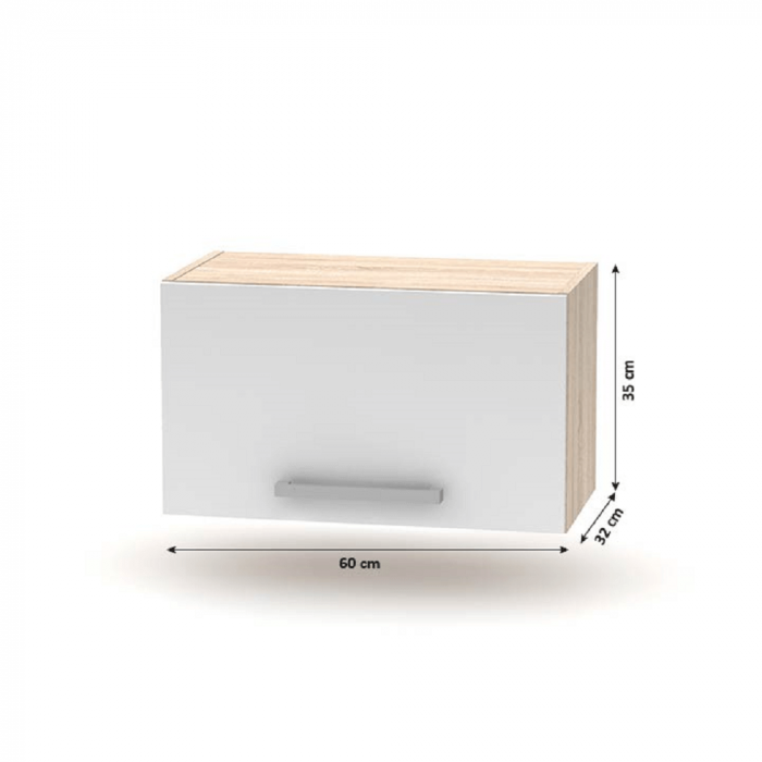 Ansamblu de bucătărie 2,4 m, stejar sonoma/alb, NOVA PLUS [9]