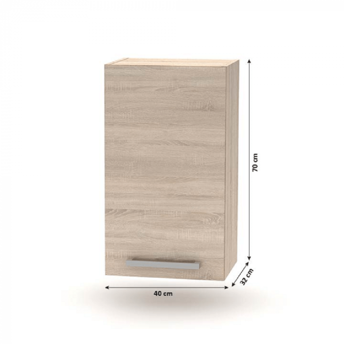 Ansamblu de bucătărie 2,4 m, stejar sonoma, NOVA PLUS [4]