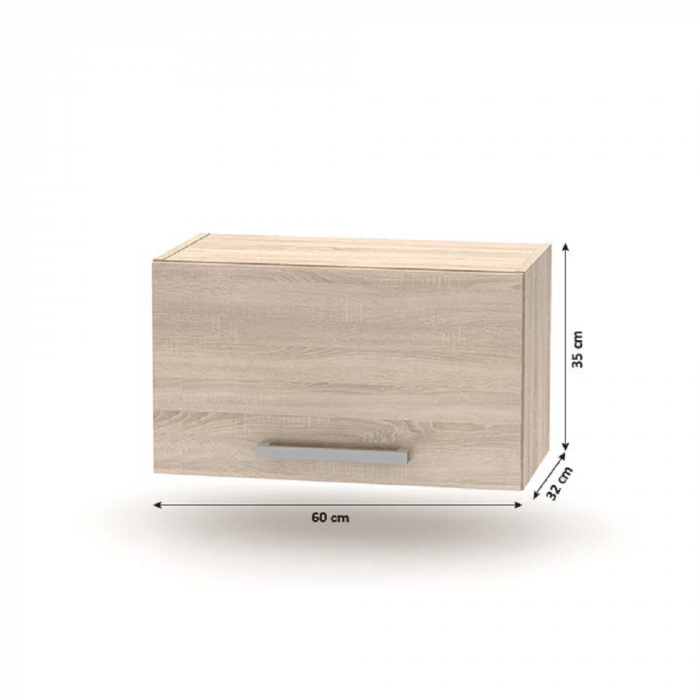 Ansamblu de bucătărie 2,4 m, stejar sonoma, NOVA PLUS [6]