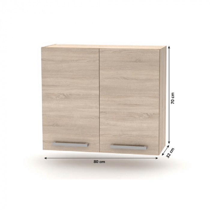 Ansamblu de bucătărie 2,4 m, stejar sonoma, NOVA PLUS [5]