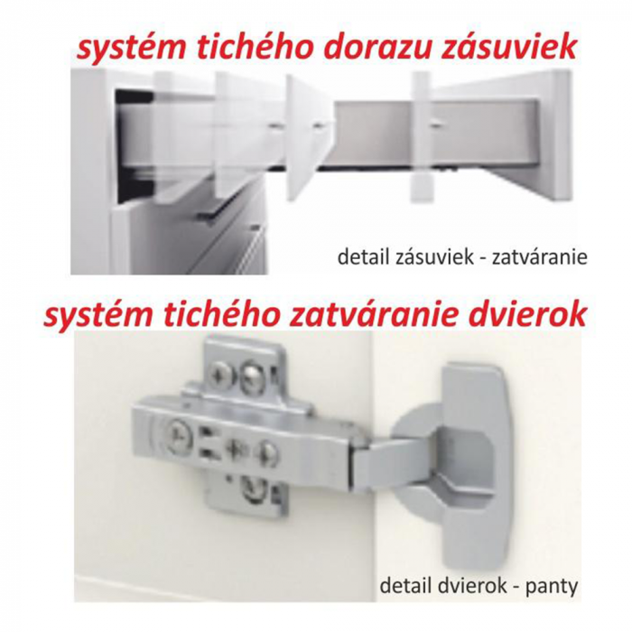 Ansamblu sectorial de bucătărie, stejar sonoma/alb extra lucios HG, LINE [5]