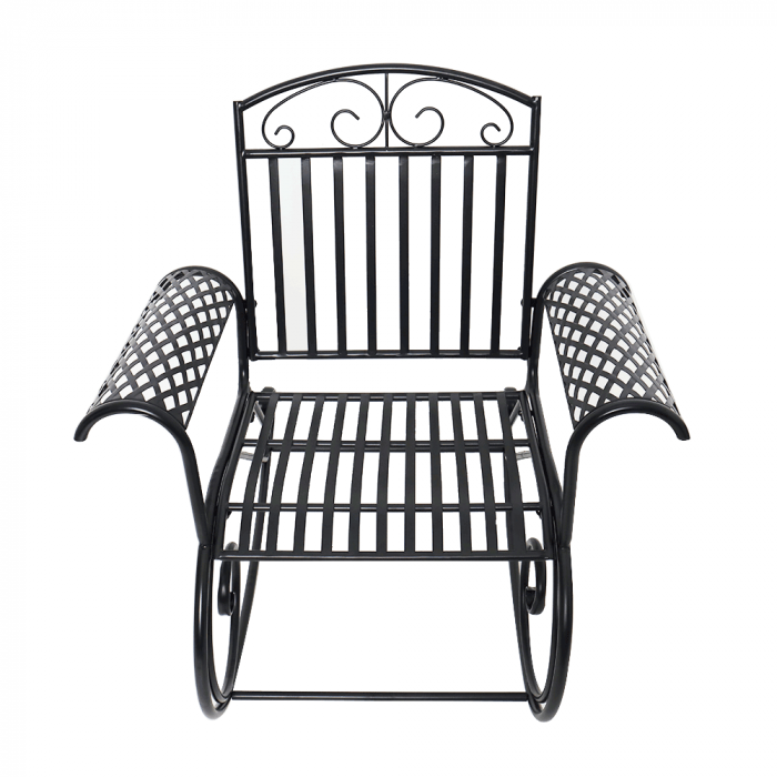 Balansoar de gradina, metal, negru, 75x65x95 cm [9]