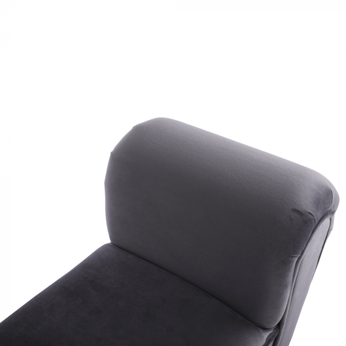Bancă, catifea Velvet, gri/negru, BURDA [10]