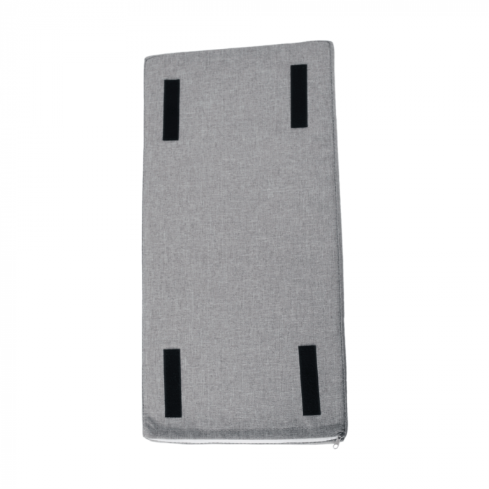 Pantofar bancuta, alb/gri, 60x45x30 cm, cu raft , usa rabatabila [10]