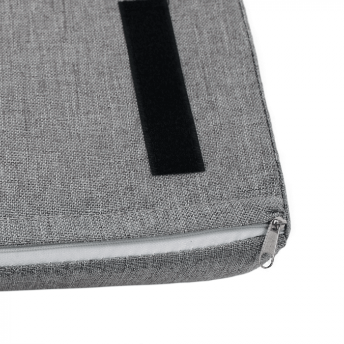 Pantofar bancuta, alb/gri, 60x45x30 cm, cu raft , usa rabatabila [11]
