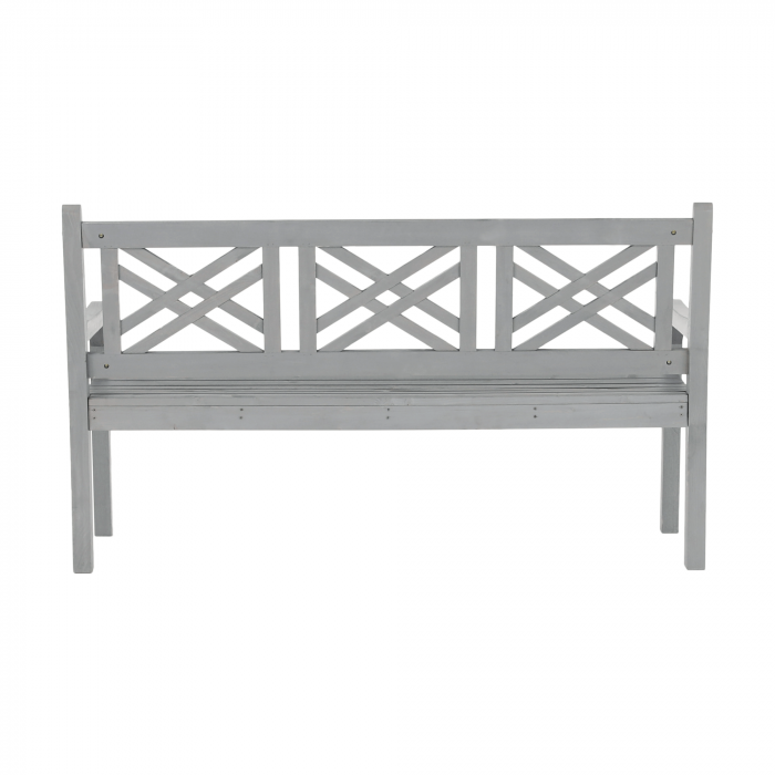 Bancă de grădină din lemn, gri, 150 cm, FABLA [15]