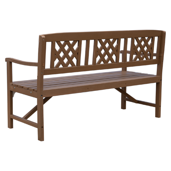 Bancă de grădină din lemn, maro, ENELA [3]