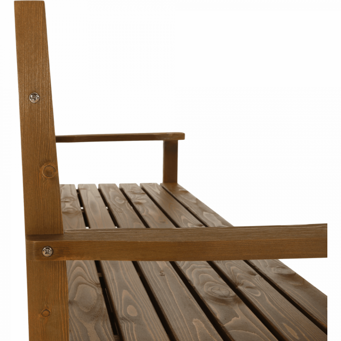Bancă de grădină, maro, 150cm, AMULA [2]